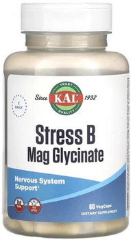 Магній гліцинат та Вітаміни групи Б KAL Stress B Mag Glycinate 60 капсул