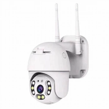 Ip камера відеоспостереження вайфай wi fi відеокамера для дому і вулиці бездротова поворотна день/ніч з віддаленим керування UKC А6-4MP White 360° 90°