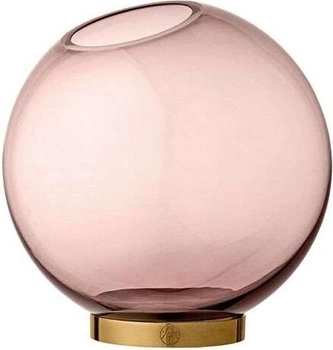 Ваза Aytm Globe with stand 10 см Rose / Gold (500420849010)