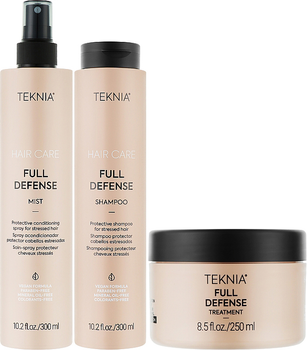 Набір для волосся Lakme Teknia Pack Full Defense Шампунь 300 мл + Міст 300 мл + Маска 250 мл (8429421449168 )