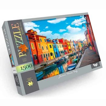 Пазл DankoToys Бурано Венеція 1500 елементів DT C1500-04-06 68х47, 5см