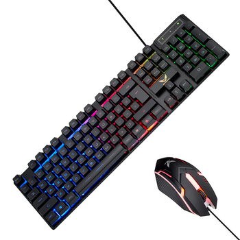 Клавиатура и мышь Zerodate LD-K9 (ENG) Black