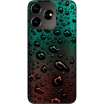 Силиконовый чехол SMTT для ZTE Blade V50 Design 4G с картинкой Капли воды
