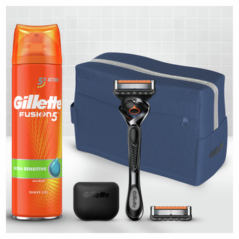 Подарунковий набір для чоловіків Gillette Бритва ProGlide + 2 змінних касети + Гель для гоління 200 мл (7702018600021)
