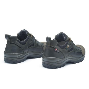Тактичні кросівки демісезонні PAV 401 олива хакі шкіряні з мембраною Winterfrost 43