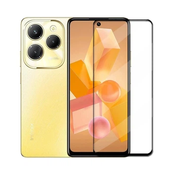 Защитное стекло LUX для Infinix Hot 40 (X6836) полная проклейка черный