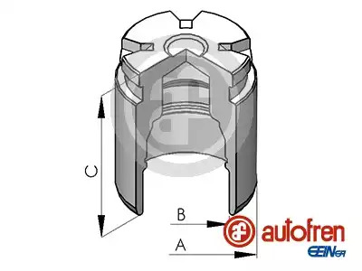 Поршень гальмівного супорту Audi,Fiat, Lancia,Mitsubishi,Renault,Seat,VW, AUTOFREN (D02578)