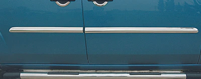 Нержавеющий дверной молдинг Carmos (4 шт) для Fiat Doblo I (2001-2005) - нержавейка
