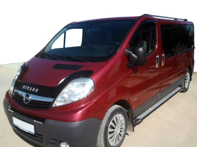 Opel Vivaro 2001-2015 (коротка база) – алюмінієві бічні пороги Rainbow, 2 шт.