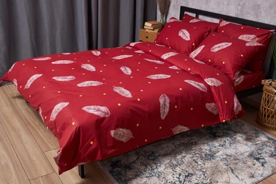 Комплект постільної білизни Moon&Star Бязь Gold Люкс «Lipstick» King Size 220x240 наволочки 2х40х60 (MS-820004200)