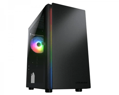 Корпус Mini-Tower без БЖ Cougar Purity RGB Black (ігровий корпус, 1* 120мм ARGB, mATX/mini-ITX, скляне вікно)