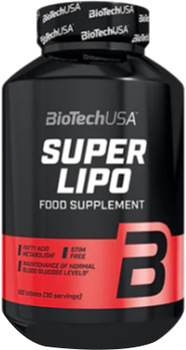 Жироспалювач Biotech Super Lipo (Super Burner) 120 таблеток (5999076252183)