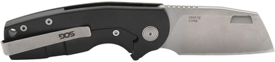 Нож складной карманный SOG Stout FLK Cleaver Blk + Stonewash (SOG-14-03-12-57)