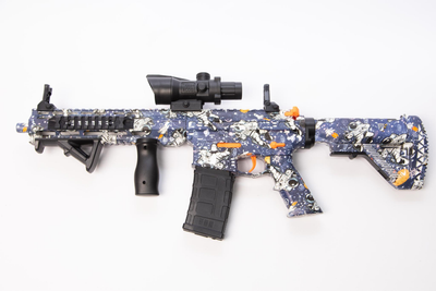 Дитячий Автомат M4A1 (M4 Viper,M416) акумуляторний на орбізах (гелеві кульки) + Глушник + Оптика + Магазини (Spaceman) Білий (423733611)