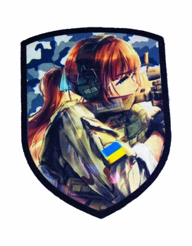 Шеврон патч " Tactical girl снайпер " на липучці велкро