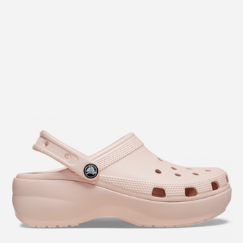Жіночі крокси Crocs Classic Platform 206750-6UR 36-37 (W6) 22 см Світло-рожеві (196265545414)