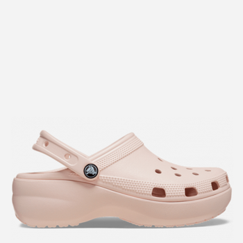 Жіночі крокси Crocs Classic Platform 206750-6UR 37-38 (W7) 23 см Світло-рожеві (196265545421)
