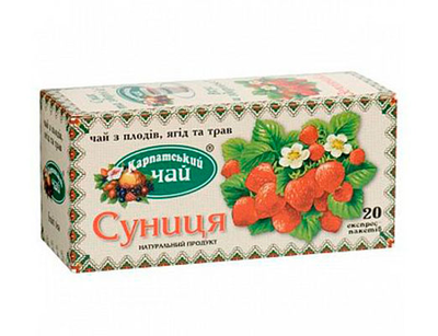 Чай Карпатский Земляника 20 пакетиков (210133)