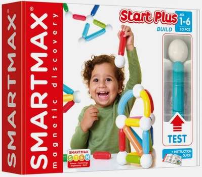 Klocki magnetyczne SmartMax Start Plus 30 elementów (5414301249726)