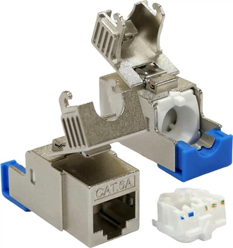 Модуль RJ45 STP кат. 6А L&W ELECTRONICAL KeyStone самозажимной экранированный (LW-KJ91)