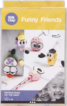 Набір для ліплення Creativ Company Silk Clay Funny Friends (5707167578292)