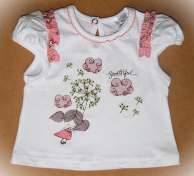Туника детская Garden baby Полет на одуванчике (6814) 80 см белый