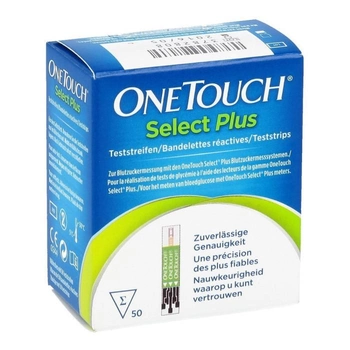 Тест-смужки One Touch Select Plus, 50 шт.