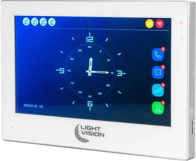 Видеодомофон Light Vision WiFi Tuya Singapore 7" FHD White (82-00230)