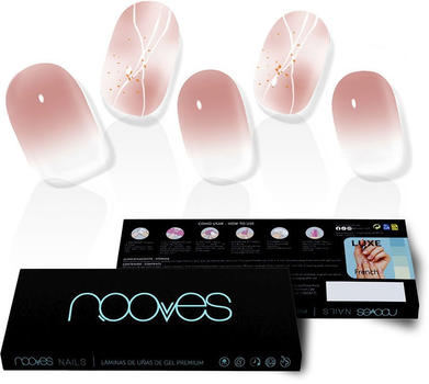 Набір накладних нігтів Nooves False Nails Michelle Gel Self-Adhesives Glam Art Design 20 шт (8436613950531)