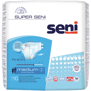 Pieluchomajtki dla dorosłych Seni Super Medium 10 szt (5900516691189)