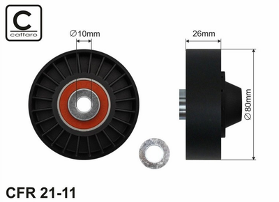 Ролик паразитный Caffaro Fiat Doblo 1.9TD/JTD (CFR21-11)