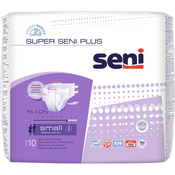 Pieluchomajtki dla dorosłych Seni Super Plus Small 10 szt (5900516691226)