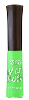 Neonowy błyszczyk do ust Splashes & Spills UV Lip Gloss Zielony 7 ml (5060448780372)