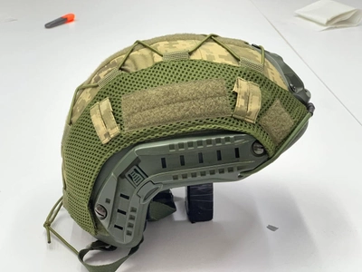 Кавер на каску фаст размер XL шлем маскировочный чехол на каску Fast цвет пиксель ЗСУ
