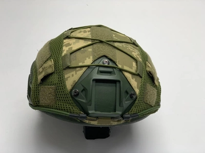 Кавер на каску фаст размер XL шлем маскировочный чехол на каску Fast цвет пиксель армейский