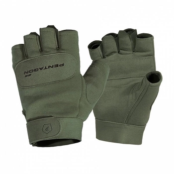 Тактичні рукавички Pentagon Duty Mechanic 1/2 Gloves P20010-SH X-Small, Олива (Olive)
