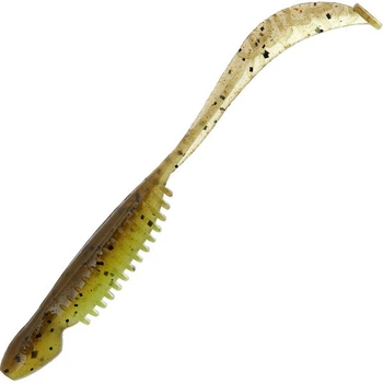 Силикон Reins Curly Shad 3.5" B08 Green Pumpkin Chart Melon (11 шт/уп)