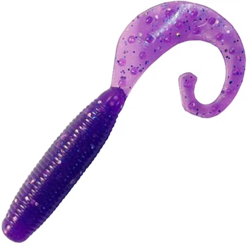 Силикон Reins Fat G-Tail Grub 2" 567 Lilac Silver & Blue Flake (20 шт/уп)