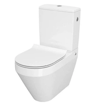 Чаша для унітаза-компакта овальна Cersanit Crea K114-023 CleanOn з сидінням Slim дюропласт soft close без бачка