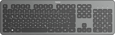 Клавіатура бездротова Hama KW-700 Wireless Antracyt (U81826110000)