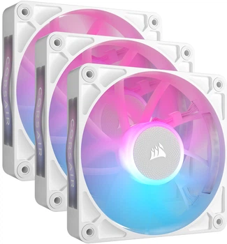 Zestaw wentylatorów Corsair iCUE Link RX120 RGB PWM Triple Pack White (CO-9051022-WW)