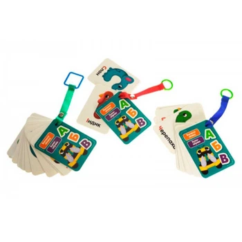Карточки на ремне Vladi Toys "Буквы-животные" развивающие VT2000-20