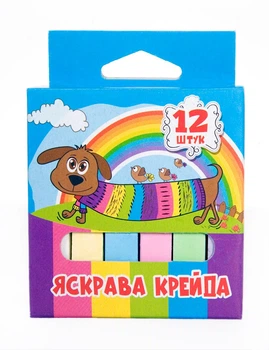 Мел iTEMдля рисования 12 шт., цветной (iTEM110705P)