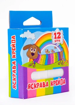Мел iTEM школьный, 12 шт., белый (iTEM110706P)