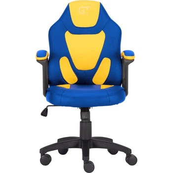 Геймерське дитяче крісло GT Racer X-1414 Blue/Yellow (Kids)