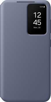 Etui z klapką Samsung Smart View Wallet Case do Samsung Galaxy S24 Violet (8806095354668)