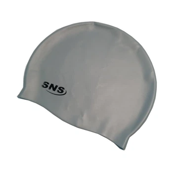 Шапочка для плавания силиконовая SNS Swimming Cap серая 13750288