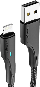 Зарядний кабель Essager USB-A to Micro USB 12W 2.4A 1 м Black (EXCM-LS01)
