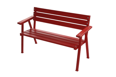 Лавка садова паркова зі спинкою 140x60x85 см