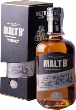 Виски Malt B Scotch 0.7 л 42% в подарочной упаковке (8425027004015)